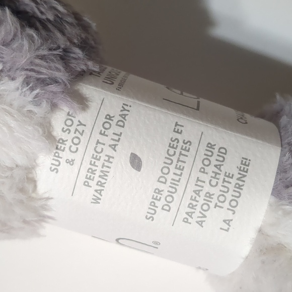 Lemon 3 pair Faux Fur cozy socks womens one size - Picture 5 of 7